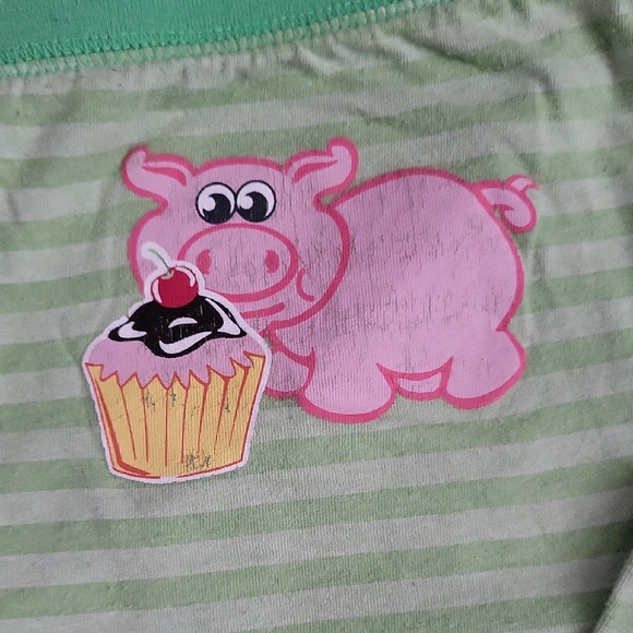 Aeropostale Mint Green Cotton Low-rise Pajama Pants - Picture 3 of 6